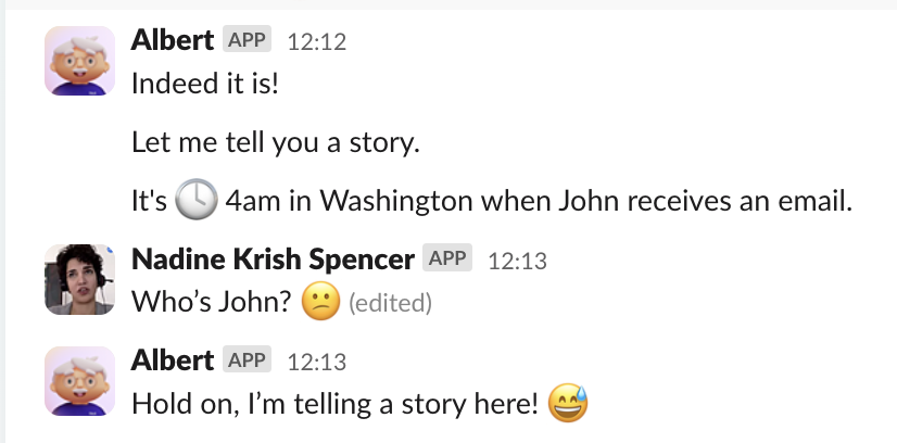 Nadine Krish Spencer (@nadinekspencer) on Twitter photo To the content designers <a href="/tryriotdotcom/">Riot</a>, I salute you 🫡 Haven't found conversational copy that made me smile this much since the early days of Mailchimp, and certainly didn't expect to find it in a cybersecurity awareness tool. Bravo 👏 To the content designers <a href="/tryriotdotcom/">Riot</a>, I salute you 🫡 Haven't found conversational copy that made me smile this much since the early days of Mailchimp, and certainly didn't expect to find it in a cybersecurity awareness tool. Bravo 👏