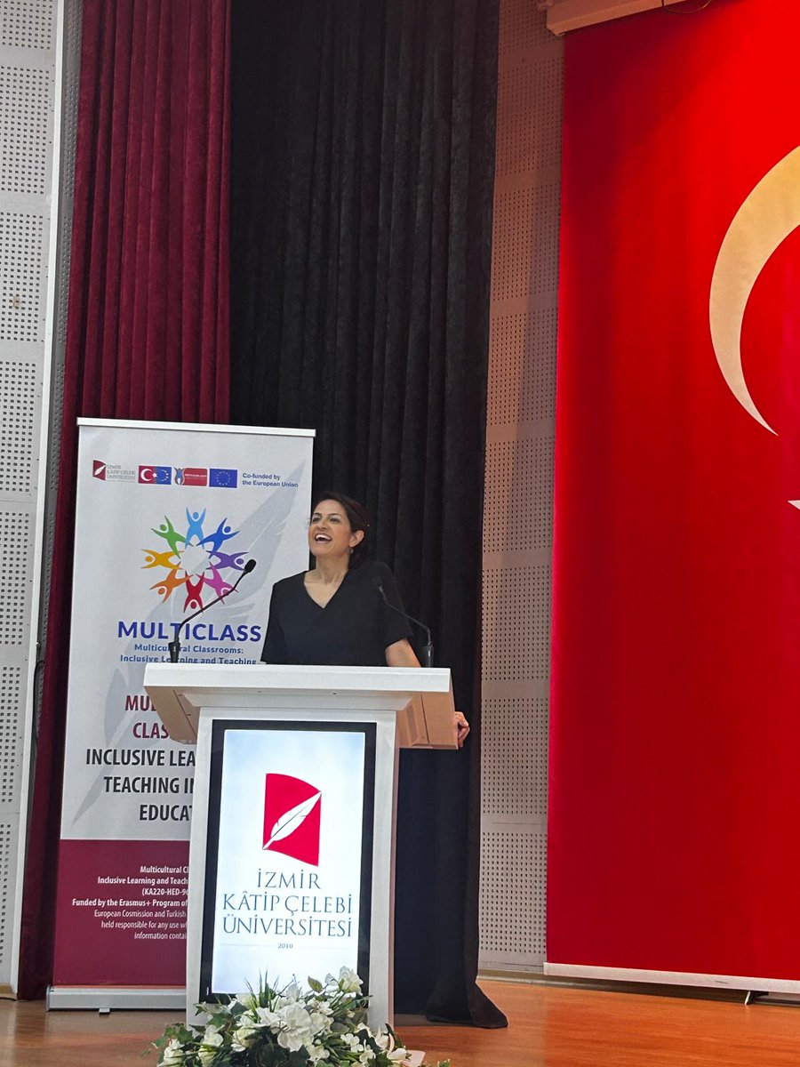 iremozgoren's tweet photo. My speech "Embracing Diversity: Navigating Multicultural Classrooms in Higher Education" @multiclassprjct https://t.co/ktb8RkoZe8