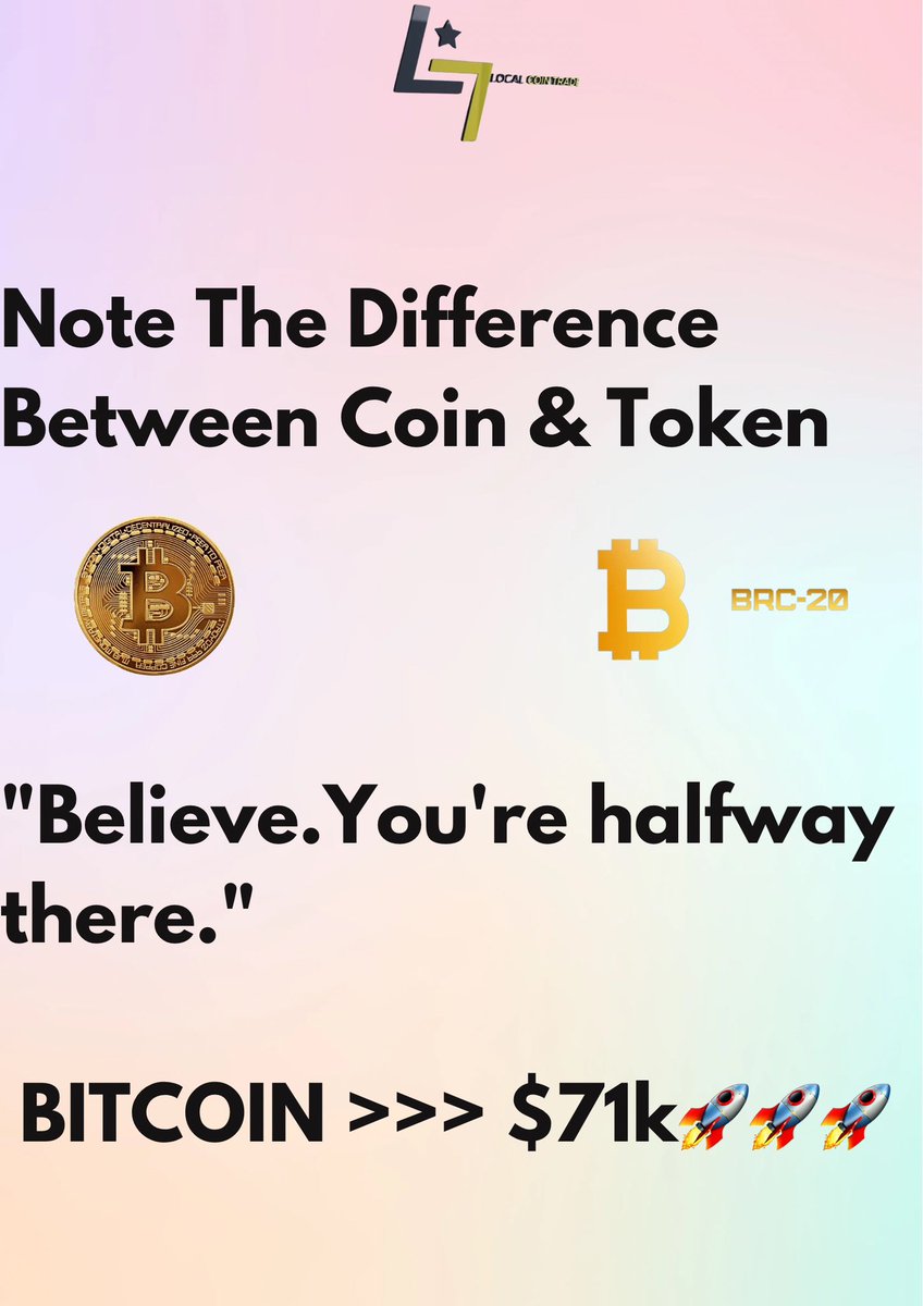 localcointrade's tweet photo. The main difference between coins and tokens lies in their structure and purpose. Coins have their own blockchain and primarily function as a medium of exchange, while tokens are built on existing blockchains and offer a wider range of functionalities.
#bitcoin #ether https://t.co/ZhmuhxSmMQ