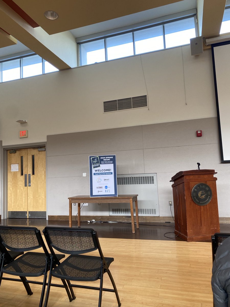 Deneault16's tweet photo. Attending the Northeast GIS Users Conference #NEARC #SalemStateUniversity ⁦⁦@CityPortland⁩ https://t.co/llVLqTM0dT