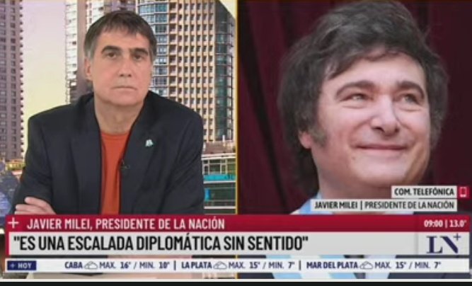 🚨 Javier Milei en La Nación + 

➡️Este conflicto está manchando la reputación diplomática histórica de España.
➡️Este conflicto demuestra lo siniestro que es el socialismo.