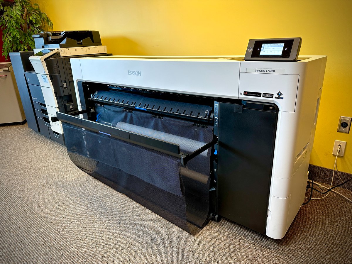 INSoffice's tweet image. Looking for a wide format printer? Look to INS Inc.

We recently installed this 44 inch wide format dual roll Epson plotter. Great quality and reasonably priced.
#epson #plotters #officetechnology