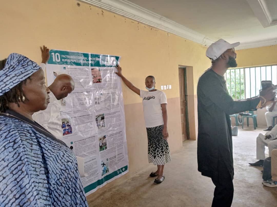 iwifoundation's tweet photo. On the 17th of May, we had the opportunity to speak with 125 ward development chairmen and 120 In charges (heads of PHCs) in Jos South LGA, about the burden of cervical cancer and the HPV vaccination.

#HPVvaccineNG #nogreeforcervicalcancer #hpvvaccinegoodo #hpvvaccineisfree https://t.co/bKuGUhzARJ