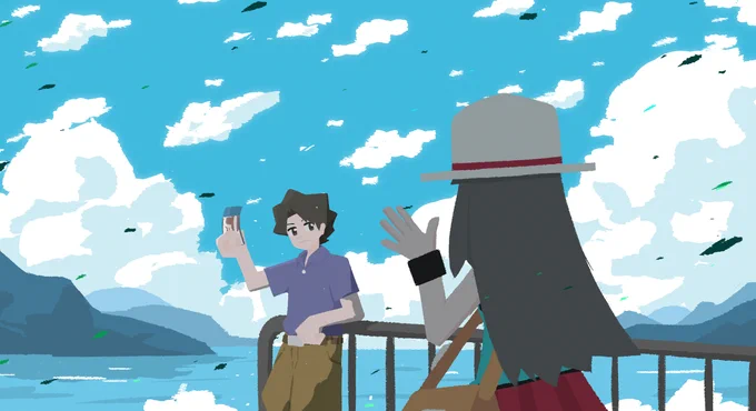 「せや ここで あったのも なんかの ごえんや! ちょっと いっしょに いかへん?」 