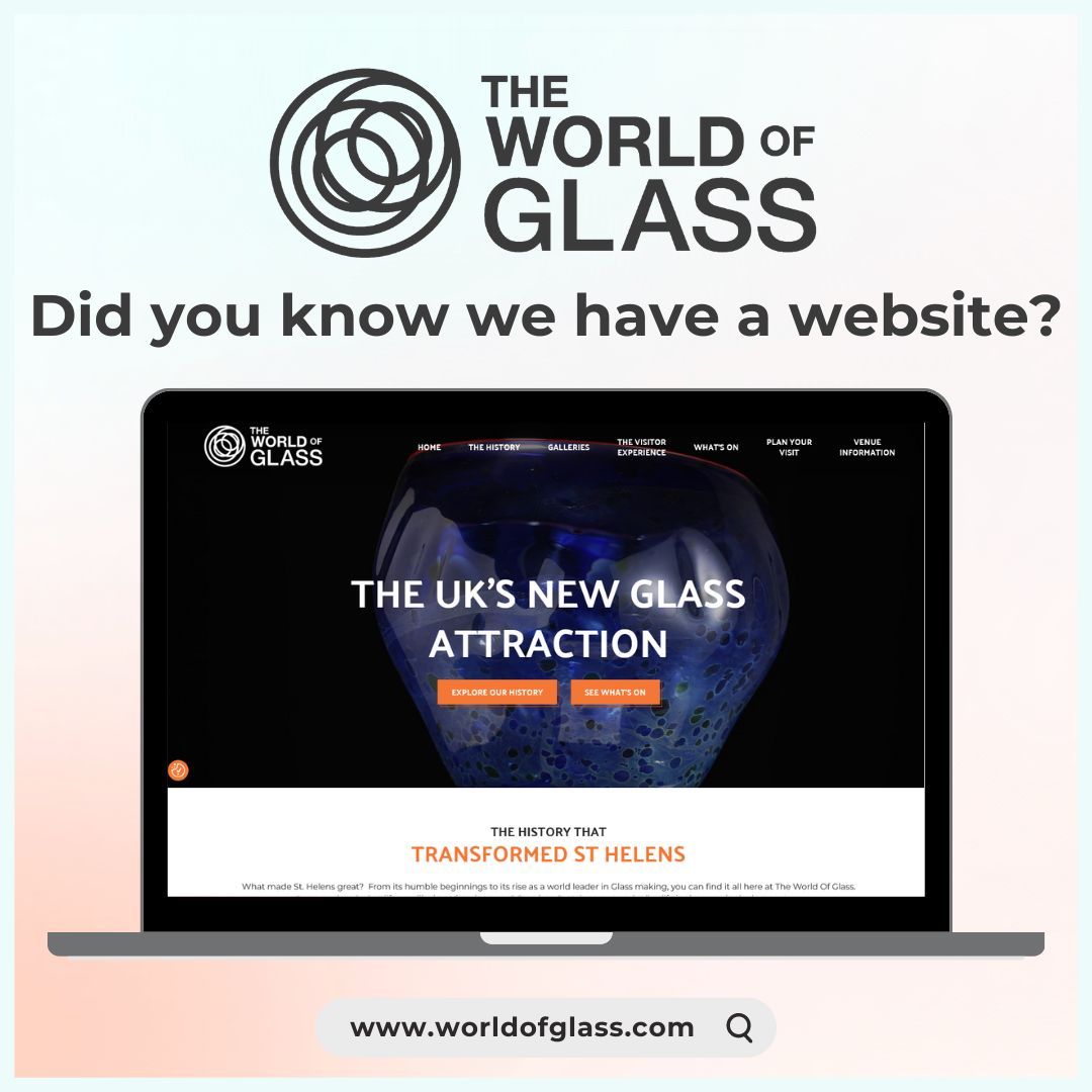 Did you know we have a website? You can find out about our spaces, read more about the visitor experience, plan your visit and keep up to date with all our events through our website. Head to worldofglass.com to read all about The World Of Glass. #theworldofglass