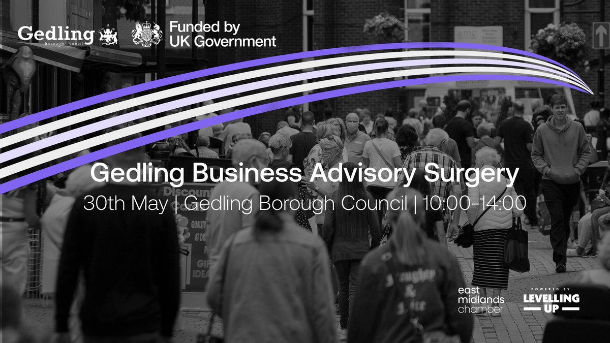 Gedling businesses: Join us for this business surgery session, which can be a useful diagnostic tool for your business, and help enable you to tackle issues or challenges.

30th May | Book Now: bit.ly/3QIflFy

#UKSPF #Accelerator