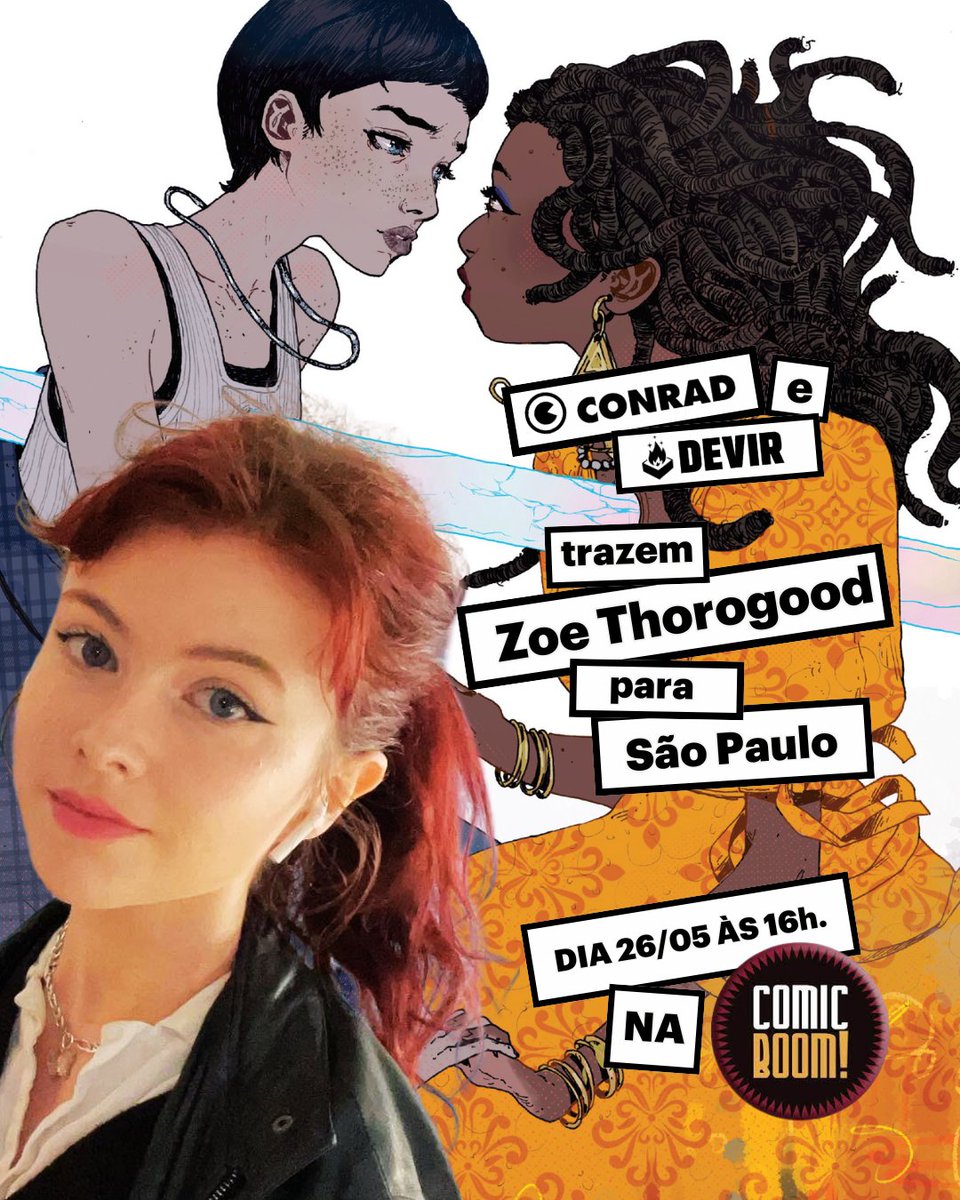🤯 A artista britânica @zoethorogood vai aterrissar também em São Paulo! Depois de brilhar no FIQ 2024, Zoe vai marcar presença na terra da garoa para uma sessão de autógrafos na loja @COMICBOOM_hqs Dia 26/05 às 16h. Rua Coelho Lisboa, 366 - Tatuapé, São Paulo