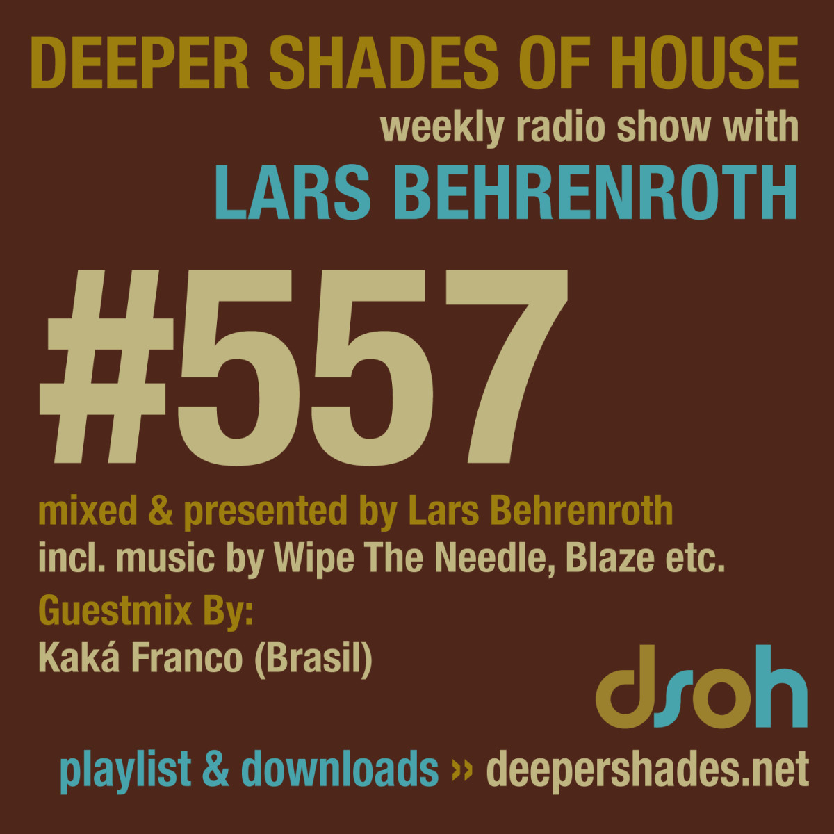 #nowplaying on radio.deepershades.net : Lars Behrenroth w/ exclusive guest mix by Kaká Franco (Brasil) - DSOH #557 Deeper Shades Of House #deephouse #livestream #dsoh #housemusic