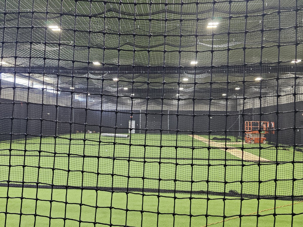 The Earlham College Baseball Hitting and Pitching Performance Lab is almost complete. Can't wait to use this amazing facility to get our players better. #EarnedNotGiven