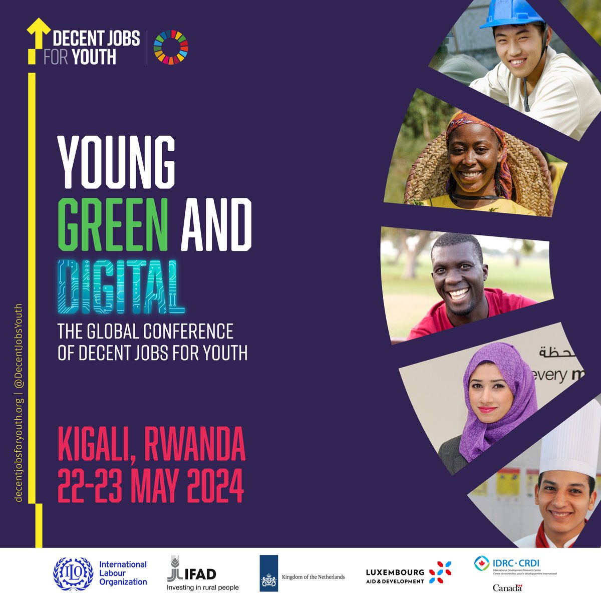 📌Have you already marked your calendar for the Global Conference of Decent Jobs for Youth? Don’t miss the chance to join us online in our joint effort with partners to unlock GREEN and DIGITAL opportunities for more and better jobs for YOUTH! ✍️Sign up: ow.ly/SlR550RMUzy