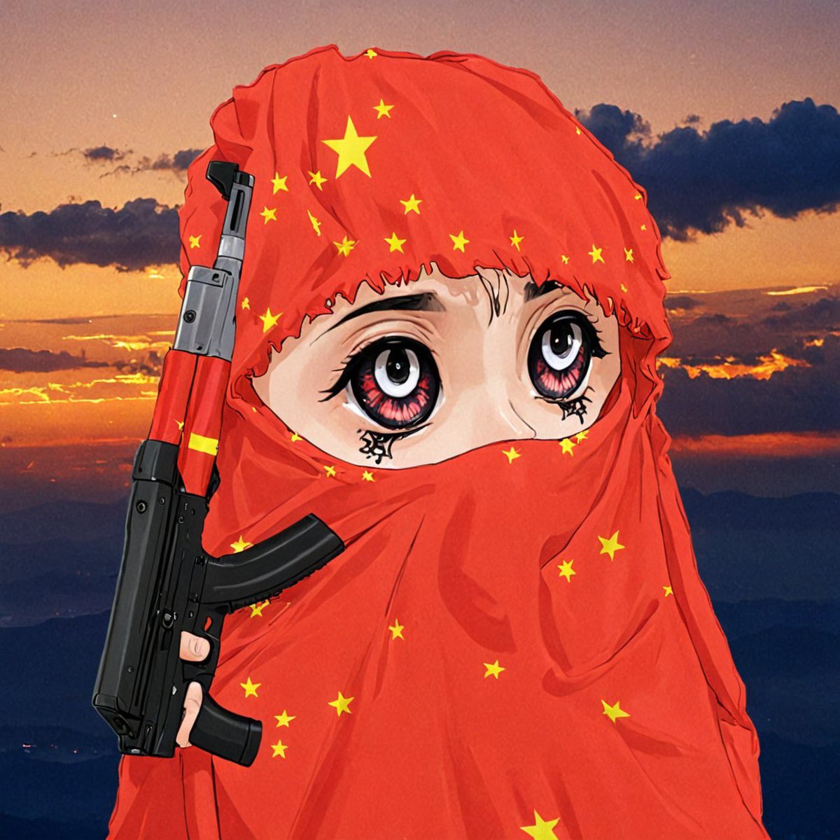 Fuxigod's tweet photo. 𝗔𝗡𝗡𝗢𝗨𝗡𝗖𝗜𝗡𝗚: 𝐻𝒾𝒿𝒶𝒹𝓎 𝓂𝒶𝓀𝑒𝓇

I’m creating a low-supply collection of anime style hijab Remilios/Puppetardios/Retardios, consisting of either 888 or 1111 pieces, using AI.

It’s a long process, as I’m creating every single one of them by writing a unique manual prompt each time, but I think I might be done within the next few days.

The final product will be a collection of 1/1 pieces, so probably there will be no traits or rarity,  but just a collection of unique profile pictures.

Hope you like these sneak peeks!