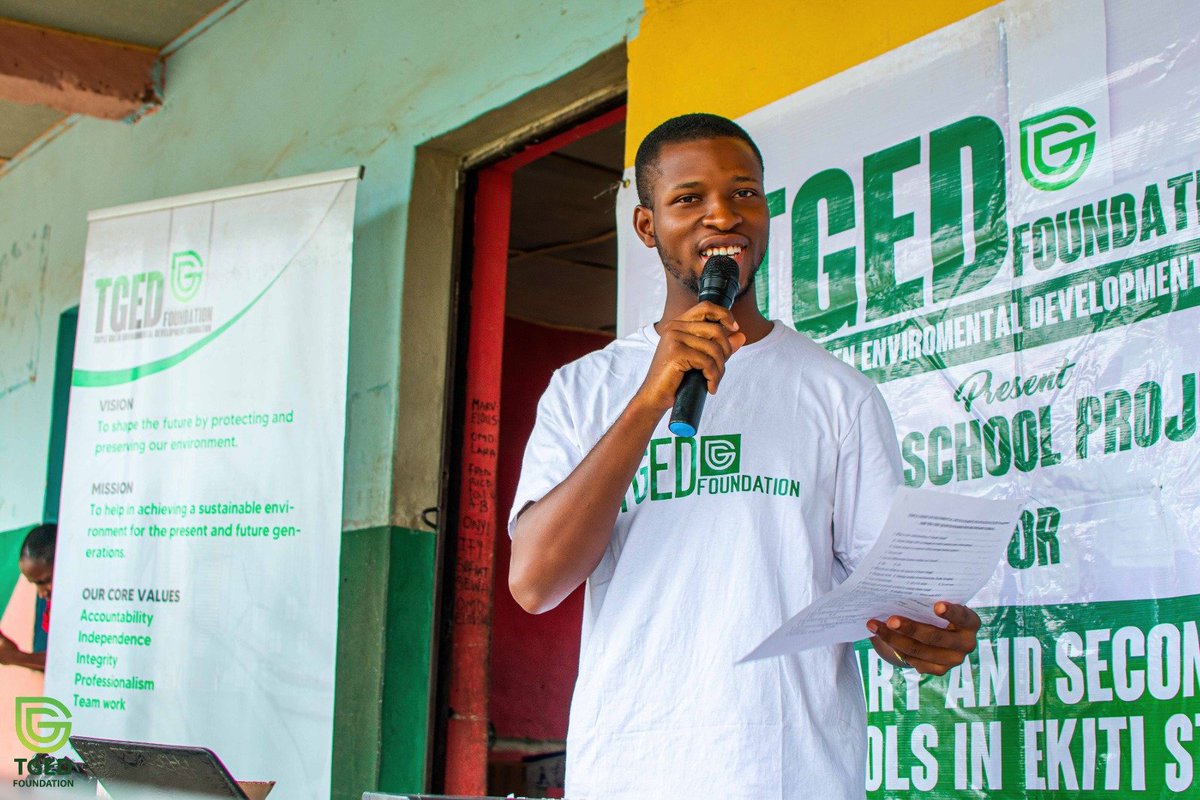 On May 18th, TGED Foundation visited City of David Secondary School in Ado-Ekiti as part of our 2024 Eco Savers School Project (ESSP) Initiatives.