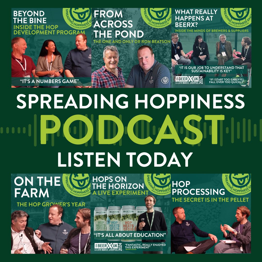 🌟 Have you tuned into our podcast yet? 🎧
 
Dive into an exciting array of episodes covering everything from the farmer’s year, to the latest hop breeding insights, to the inside scoop on BeerX. We’ve got it all!
 
Don’t miss out—click the link below and start listening today!