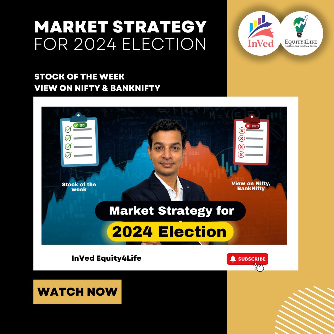 Watch now:- youtu.be/RWabaPSIQj4?si…

In this video, I discuss the market and various factors, such as the 2024 #elections. 
Additionally, I share our in-depth technical study on #weekly #breakout stocks with detailed chart analysis.