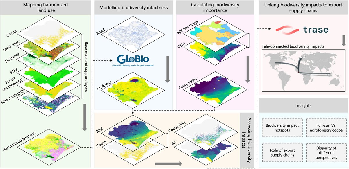 Ecological Systems Design (@ethz_esd) on Twitter photo Excited to share the latest published paper by Shuntian Wang and Stephan Pfister (<a href="/Pfister2U/">Stephan Pfister</a>) !
The study explores the #biodiversity impacts of #cocoa cultivation in #CôteDIvoire.
🔗 Read the full article here: lnkd.in/eMYC_P_7
#sustainability #agriculture Excited to share the latest published paper by Shuntian Wang and Stephan Pfister (<a href="/Pfister2U/">Stephan Pfister</a>) !
The study explores the #biodiversity impacts of #cocoa cultivation in #CôteDIvoire.
🔗 Read the full article here: lnkd.in/eMYC_P_7
#sustainability #agriculture