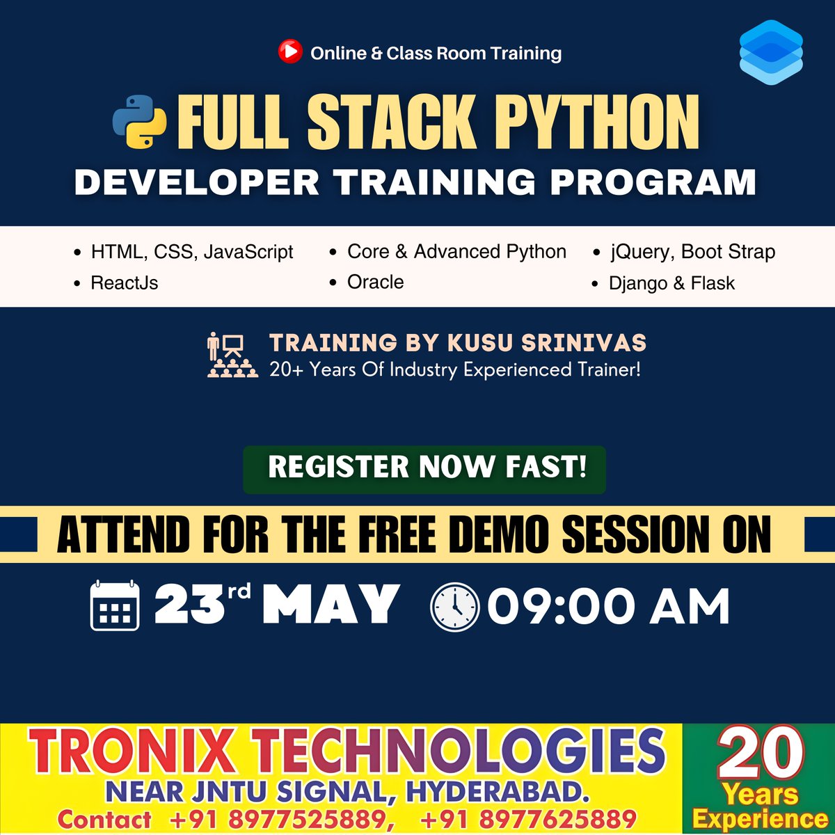 technologi14023's tweet photo. Don't Miss Out this Opportunity!
#python #pythonprogramming #pythonfullstack #pythontraining #pythontraininginstitute #pythoncourse #pythonlearning #django #pythonfullstackcourse #tronixtechnologies #softwaretraininginstitute #education #learining #bestsoftwaretraininginstitute https://t.co/9f1TeRzBTr