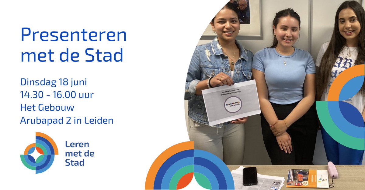 Kom ook naar Presenteren met de Stad op dinsdag 18 juni om 14.30 uur in Het Gebouw. Iedereen is welkom, aanmelden via: ap.lc/IwxmA