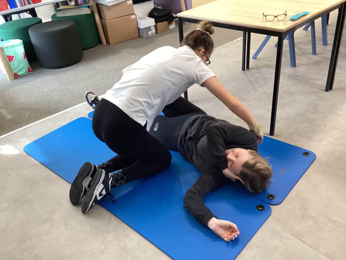Active learning for 'first aid at home' last week for this S4 Lifeskills class.  Well done to everyone in following the correct steps for assessing and putting a person at need into the recovery position. #responsiblecitizens #successfullearners