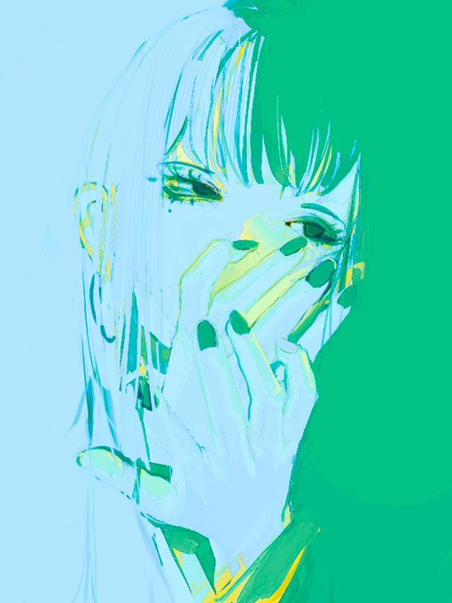 「earrings green nails」 illustration images(Latest)