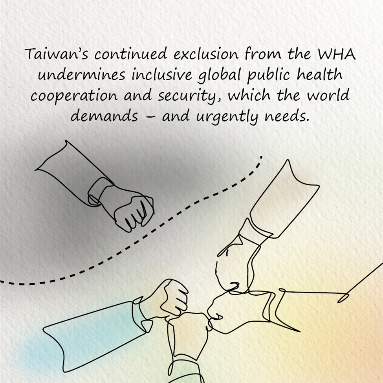Taiwan’s continued exclusion from the World Health Assembly undermines broad #GlobalPublicHealth cooperation and security. Inviting #Taiwan to observe at #WHA77 is an important step toward affirming the @WHO’s goal of #HealthForAll. #CountTaiwanIn #TaiwanCanHelp