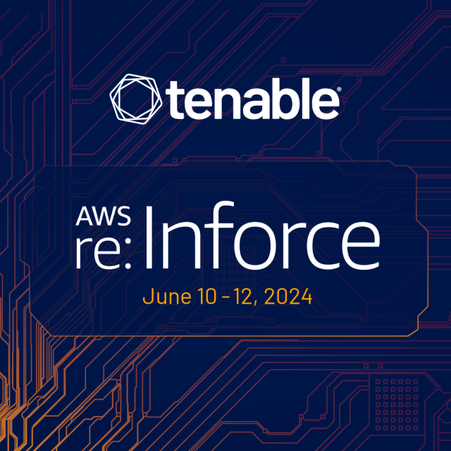 MarioMonteiroJr's tweet photo. Tenable will be at #AWSreInforce next month! Visit us at booth #321 to learn how we can help you gain visibility and insight into your cloud infrastructure. #cloudsecurity https://t.co/kJ5aEjwDww https://t.co/GMvohd3NkZ