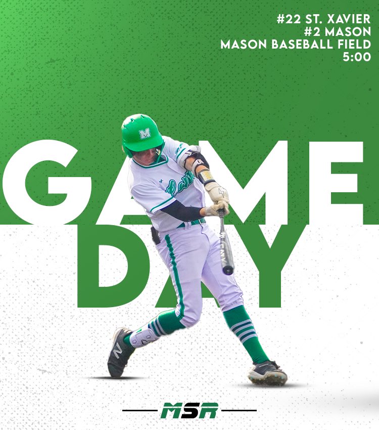MHSsportsradio's tweet photo. 🚨GAMEDAY🚨
🎉| Playoffs Round 3
⚾️| @MasonHSBaseball vs. St. Xavier
📍| Mason Baseball Field
⏰| 5:00 PM
📺| https://t.co/33E43IQltd
🎙️| @BradenJohansen and @TrevorRose5477 
 
@gmcsports @MasonHSComets https://t.co/cnnMUaSufW