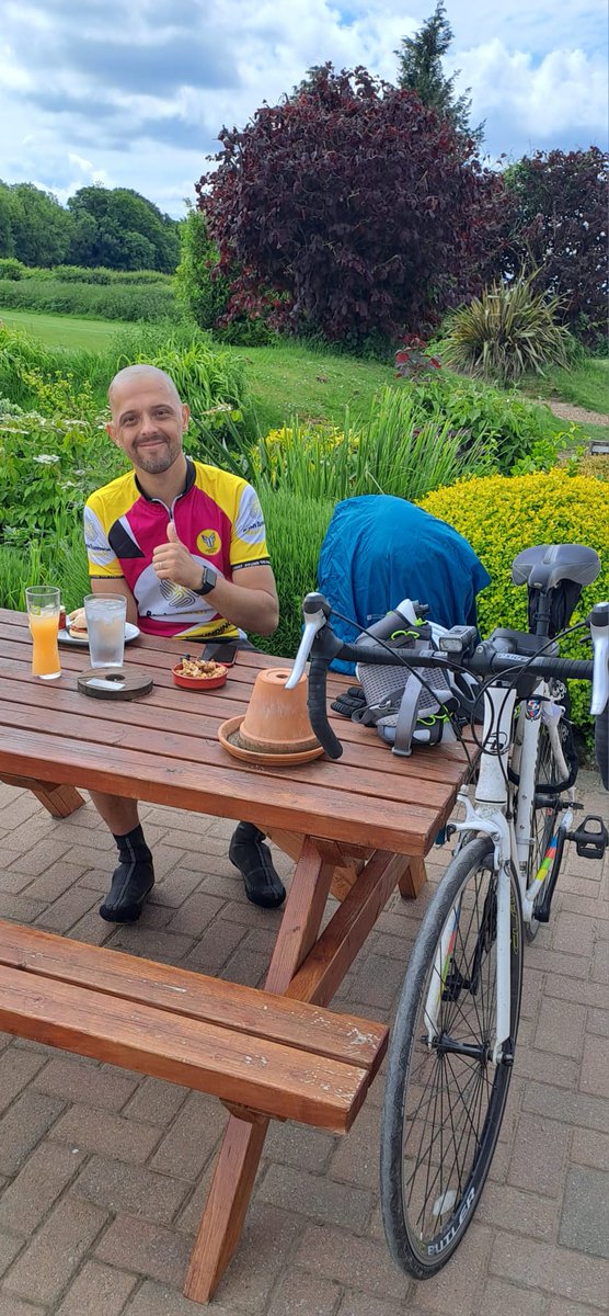 Good Luck to Robbie who visited us today for a bite to eat on the 2nd leg of a world record attempt on his bike

He is looking to set a world record for the longest bicycle ride, while on a chemotherapy cycle & will travel over 1,000 miles

Read more here gofund.me/fef6f233
