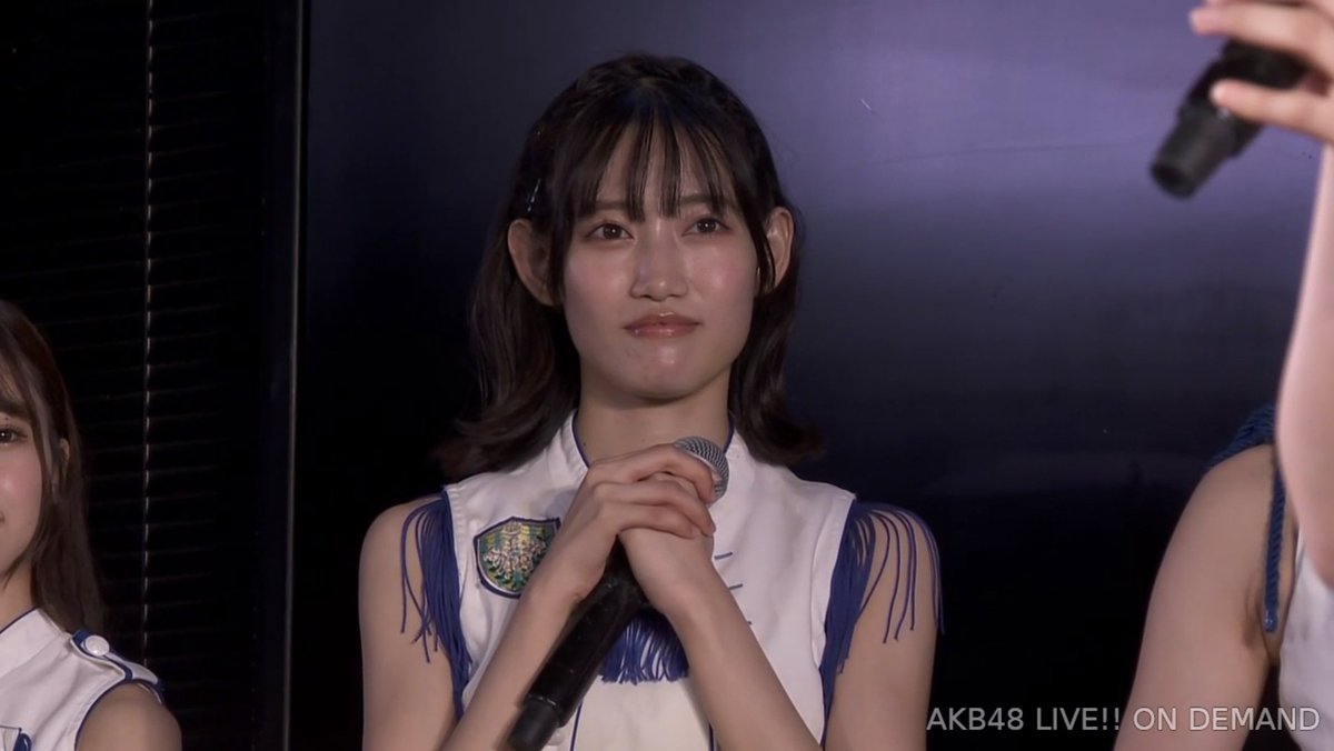 48RequestHour's tweet photo. Gyoten Yurina: "I'm going to join KLP48 as a 1st Generation Member, and I'm looking forward to it, but I won't be able to perform in the AKB theater anymore... I'm also reassured that Haachan [Kurosu Haruka] will be able to come with me this time, and since we're Japanese, we can go together as a group.

I hope to break out of my shell and become more diplomatic. KLP48's Debut is in August, so I don't know what kind of activities we will be doing. I hope to perform with KLP48 at Summer Festivals in Japan. 

I'm the oldest, and as 1st Generation Member, I hope to make a great group regardless of seniority. "
