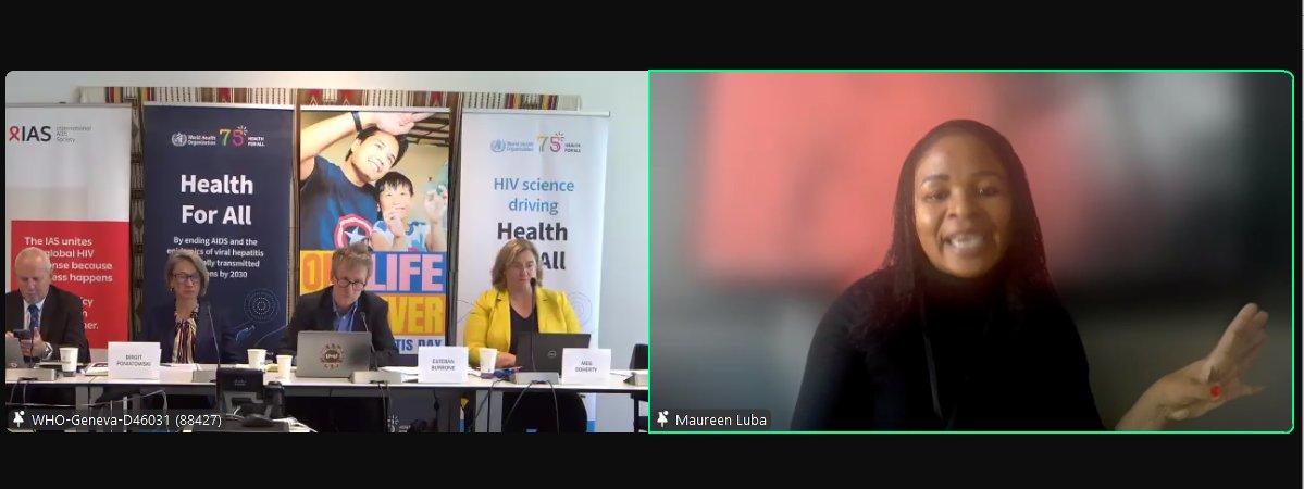'We all have the same goal that communities have access to the services they need, where they need them, when they need them.' - Maureen Luba (@HIVpxresearch), 'HIV, viral hepatitis and sexually transmitted infections: Progress and gaps' webinar
