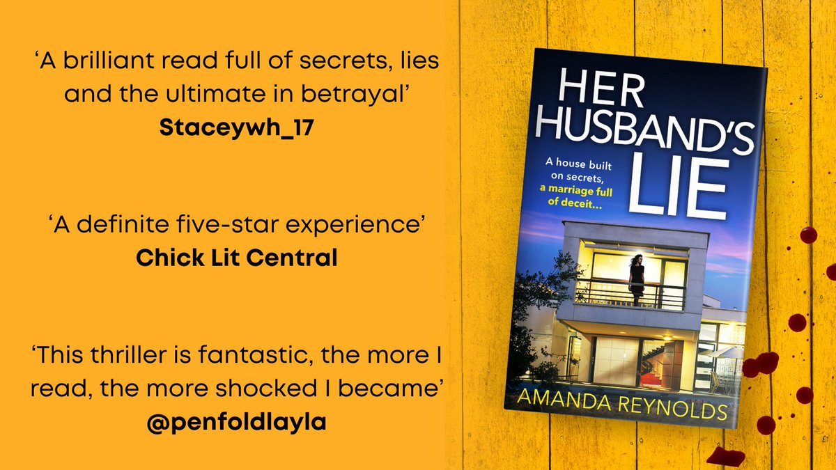 Thank you to penfoldlayla, @staceywh100 and @SaraLeaSteven from @chicklitcentral for their recent reviews on the #HerHusbandsLie by @amandareynoldsj #blogtour Buy now ➡️ mybook.to/husbandsliesoc…