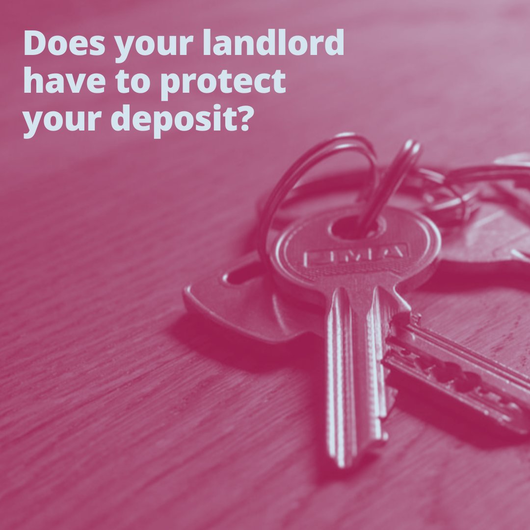 🔑 Before renting your home, you might have to pay a deposit.

It’s important you know if your landlord has to protect your deposit and put it into a deposit protection scheme.

We can help you understand ⤵️
bit.ly/3UIr0FC