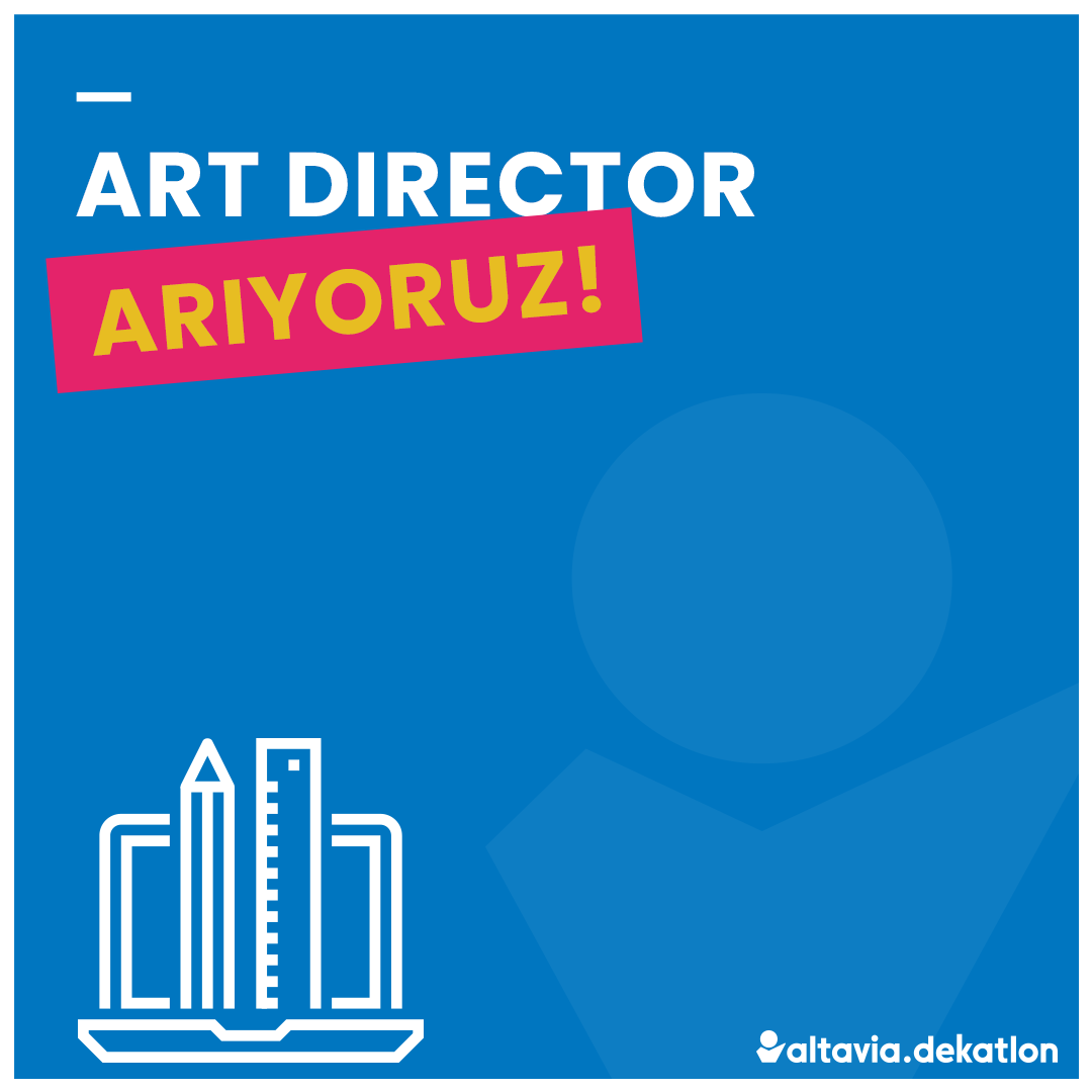 Art Director Aranıyor – Altavia Dekatlon 👇 Başvuru ve Detaylar: ajansgiller.com/ilan/art-direc…

#artdirector #graphicdesigner #ajansgiller #kariyer