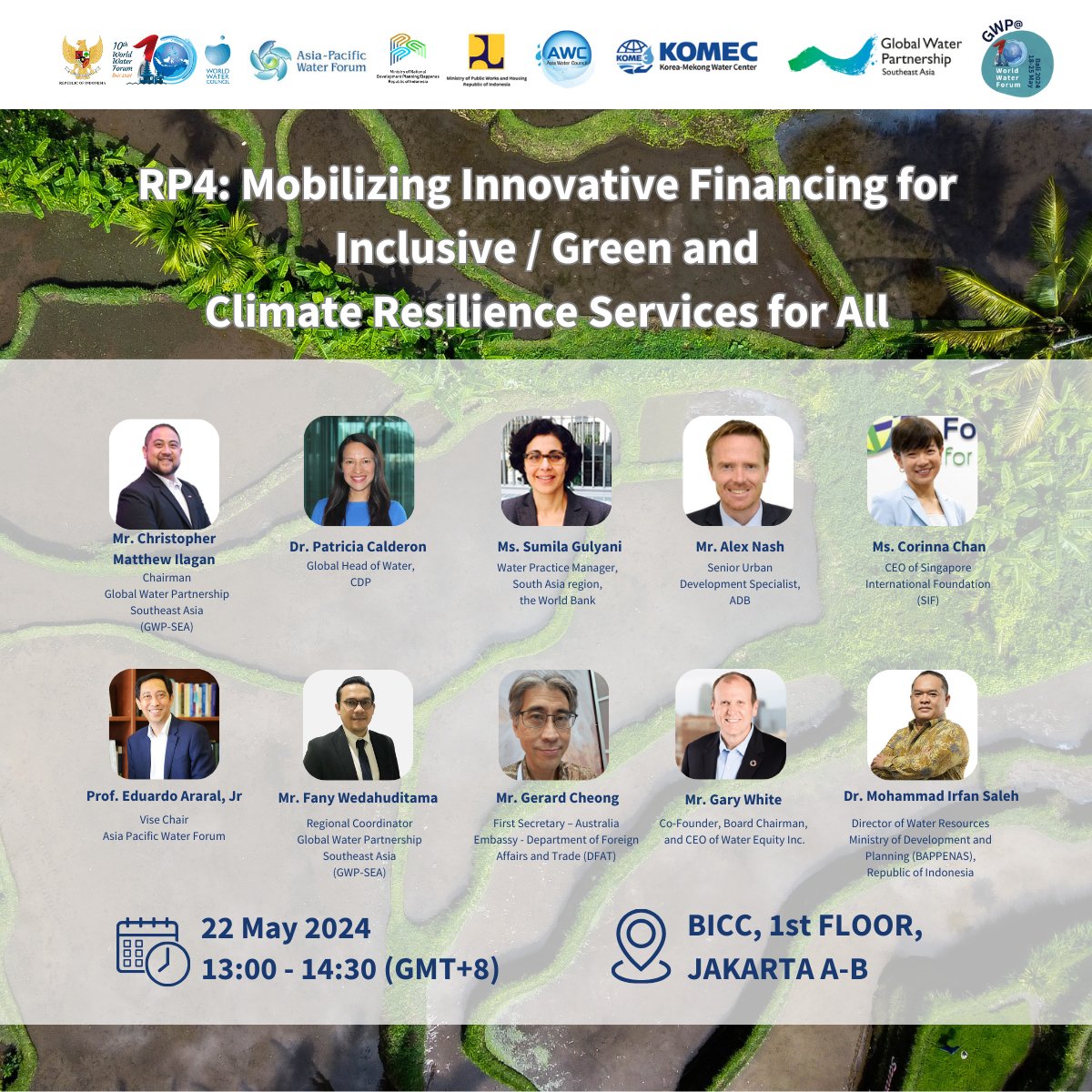 We're also pooling expertise to catalyze financing and innovation for the water sector. Make sure to connect with us in an engaging discussion on crafting strategic directions and customizable roadmaps. #WorldWaterForum #WaterforSharedProsperity #WaterFinance