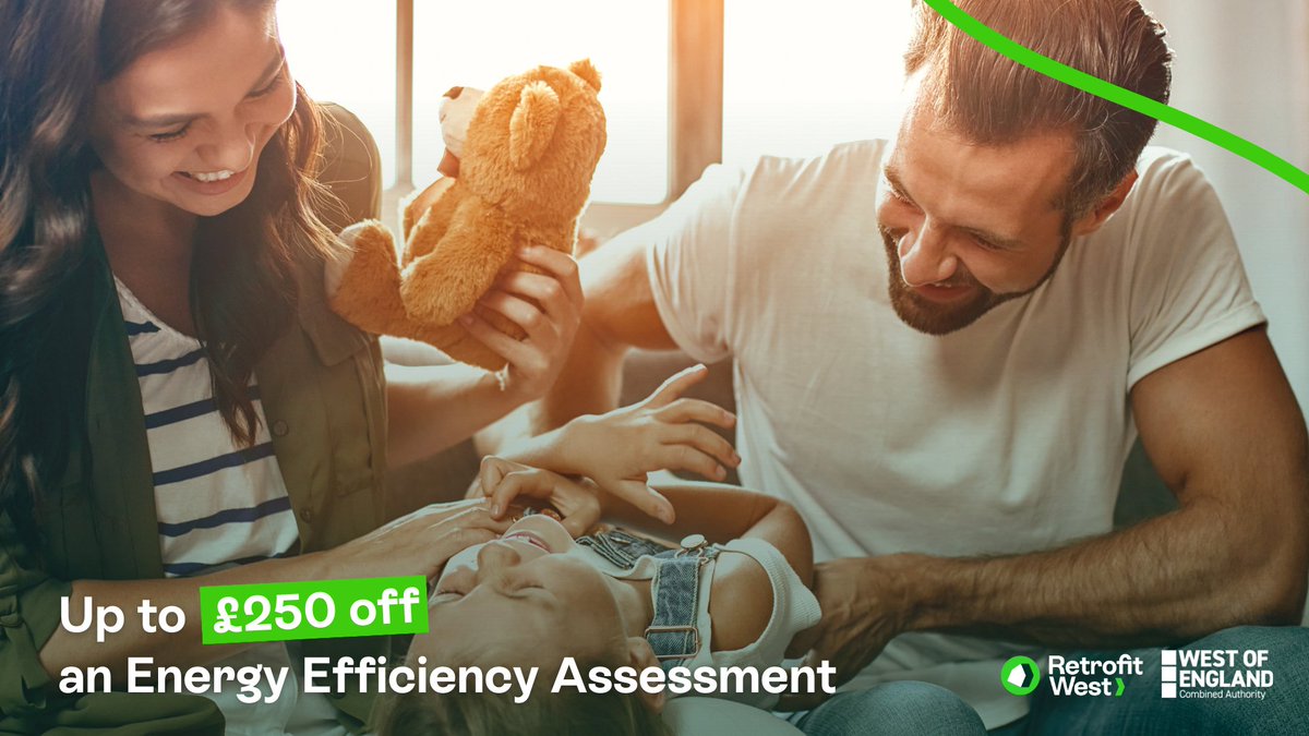 Looking to improve the energy efficiency of your property? Apply for a voucher for up to £250 off an Energy Efficiency Assessment. Find out more: retrofitwestadvice.co.uk/vouchers