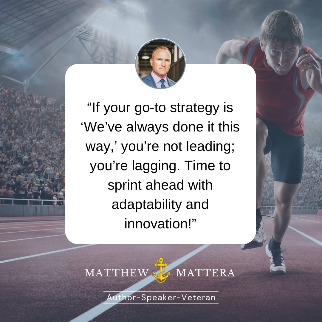 If your go-to strategy is ‘We’ve always done it this way,’ you’re not leading; you’re lagging. Time to sprint ahead with adaptability and innovation! #LeadTheChange #NoMoreStatusQuo