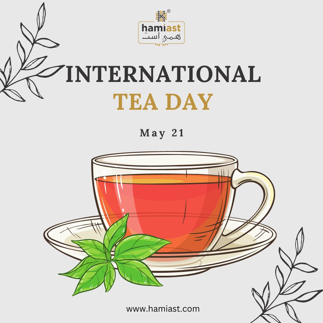 hamiast's tweet photo. Happy International Tea Day! 🌿🫖 Let's raise a cup to the joy of tea! Celebrate the tradition, warmth, and connection that tea brings to our lives. Sip, savor, and enjoy! 🍵 #HamiastTea #InternationalTeaDay #TeaLovers 
https://t.co/jh0CcZ6ZFv https://t.co/hsrsrtApVV