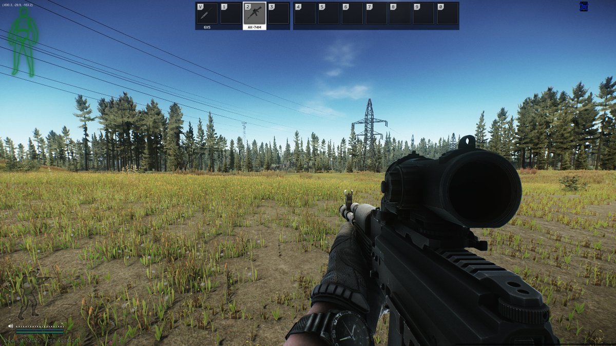 before/after screenshots of decreased fog in #tarkov