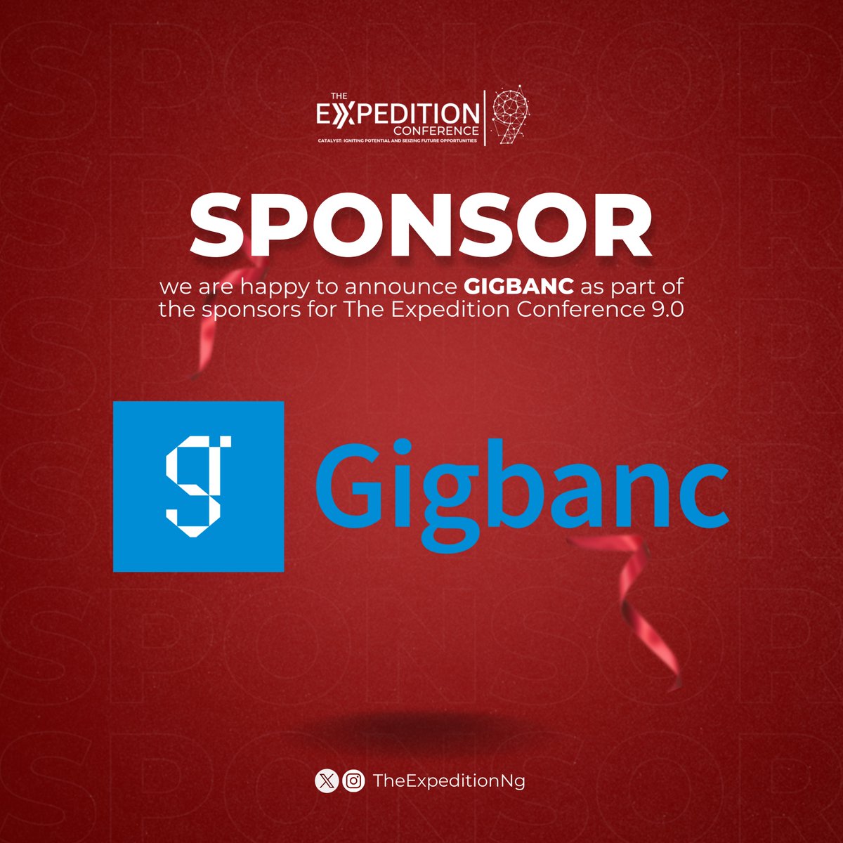 Hi @gigbanc, we are delighted to have you.

The Expedition Conference is pleased to announce @gigbanc as one of her sponsors. Gigbanc is a platform for freelancers and global talents which is developed by successful freelancers and global talents, there will be a free session.