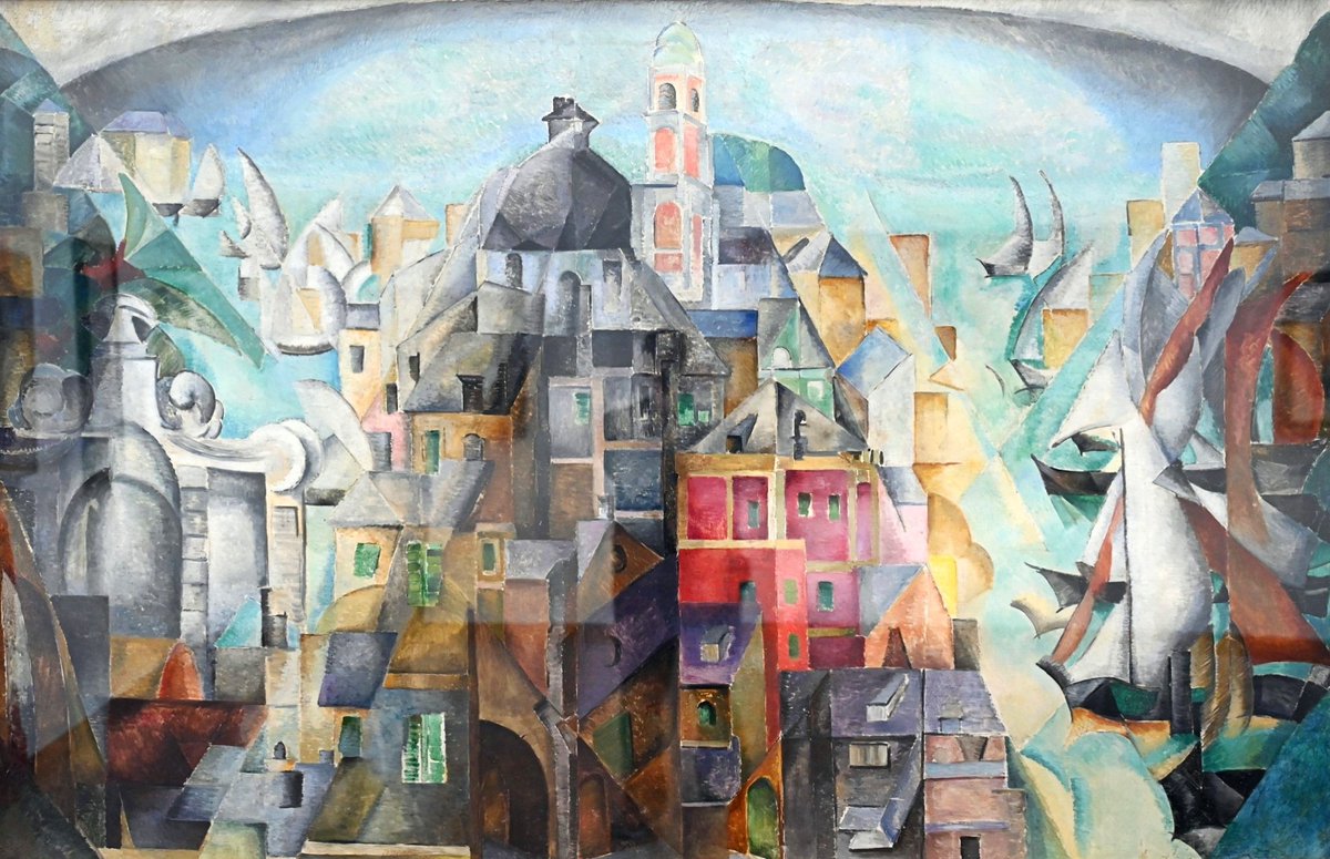 Alexandra Exter. “Cubo-Futuristic Composition (Harbor),” 1914.