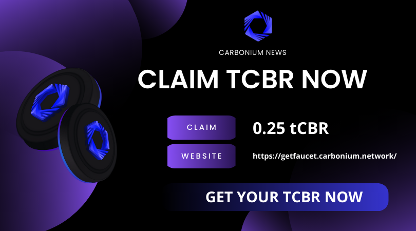 CarboniumChain's tweet photo. Carbonium Faucet is now live

Get 0.25 tCBR for free by visiting https://t.co/mRqcCklCN4. Connect your wallet to the Carbonium Testnet and start exploring. 

Plus, participate in our airdrop event for a chance to receive CBR Coin on the mainnet!  

#Carbonium #Faucet #Airdrop https://t.co/DnmAC21TDW