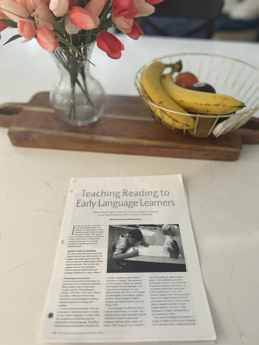 “The research suggests that we CAN distinguish between limited language skills and learning disabilities in young children.” “Teaching Reading to Early Language Learners” by Esther Geva and Russell Gersten is a great place to start if you teach Multilingual (MLL) learners!