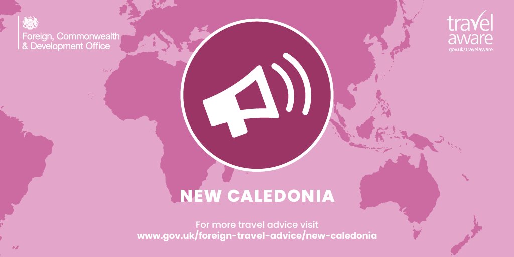 #NewCaledonia new information on the situation in New Caledonia (‘Warnings and insurance’ page). ow.ly/uWyJ50ROEGa