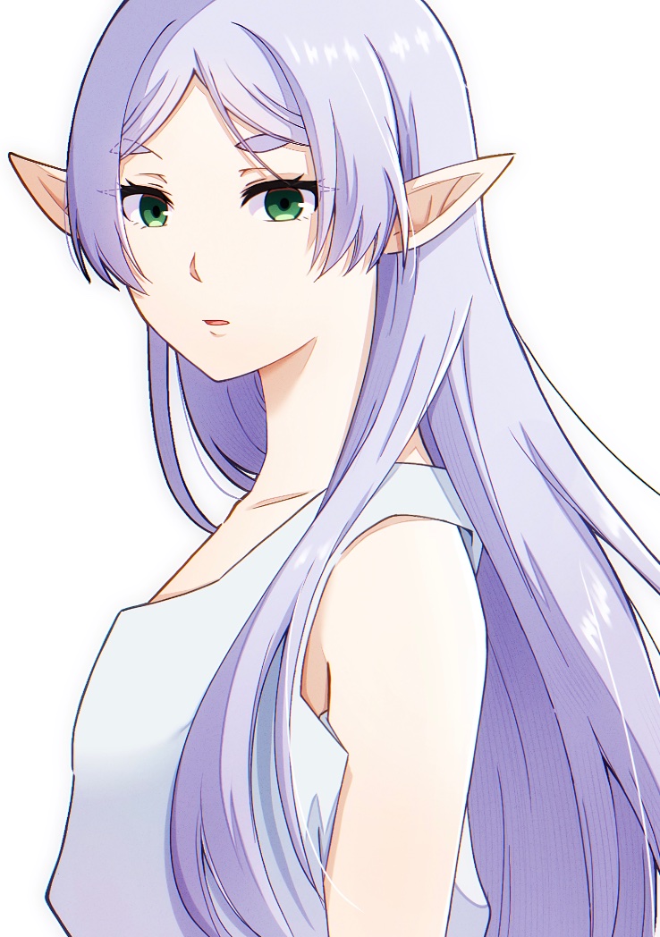 フリーレン「髪を下ろしたフリーレンも可愛くて好きです#葬送のフリーレン 」|くれはのイラスト