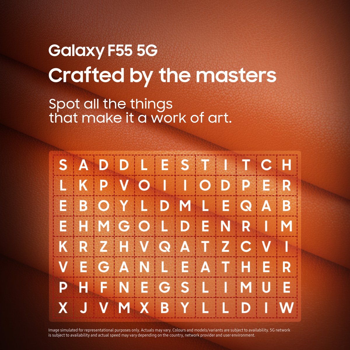 From the puzzle above, find out five reasons that entice every head to turn towards the all-new Galaxy F55 5G. List the features in the comments below and don’t forget to use the hashtags! Get notified: smsng.co/6050dkez8. #Samsung #CraftedByTheMasters #GalaxyF55 5G