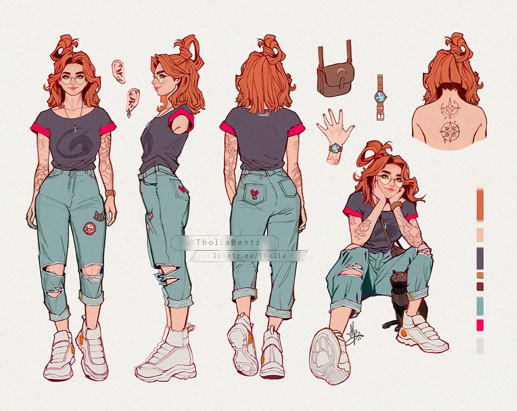 Throwback at my first OC 🧡 Creating a character concept sheet is so much fun!
#conceptart #characterdesign