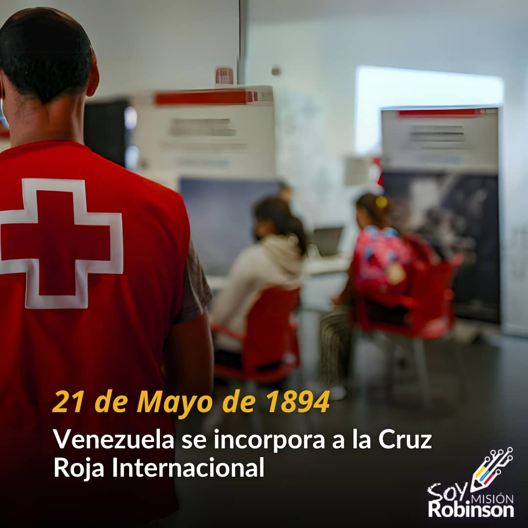 En el años de 1894 Venezuela se incorpora a la Cruz Roja Internacional @CruzRojaVe al adoptar las previsiones de la Convención Internacional de Ginebra para atender situaciones de conflicto y proteger al personal de salud. #VenezuelaSeCrece @NicolasMaduro @_LaAvanzadora