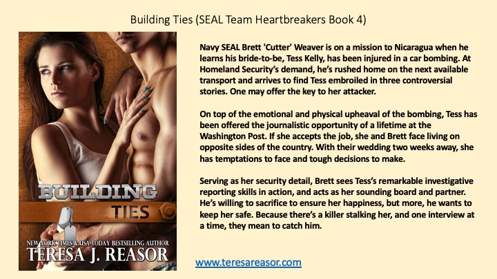 RT@teresareasor
Navy SEAL Brett Weaver is sent home on emergency leave when his fiance’, Tess Kelly is targeted with a car bomb. She's covering several controversial stories and there's a killer stalking her. Can he keep her safe? #militaryromance 
amazon.com/Building-Milit…