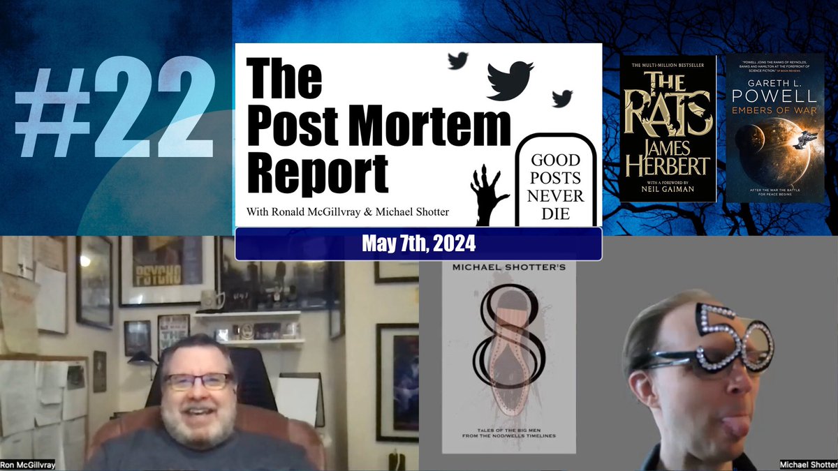 Episode 22 is now live. Join @shotterwriting and @RonMcGillvray as we discuss our new “Featured Post.” This episode’s post is from @JoeScipione0. We also discuss “The Rats,” “Planet of the Apes,” Michael’s 50th birthday, and so much more. 🎂 youtu.be/pkc22_z_uXg?si…