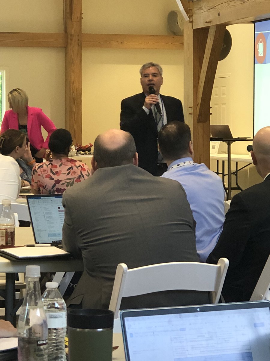 This morning’s principal meeting started with greetings from an amazing leader! Thank you to <a href="/ChrisTruffer65/">Chris Truffer</a> , for all that you have done and continue to do for AACPS! #AlwaysAACPS #BelongGrowSucceed #AACPSAwesome