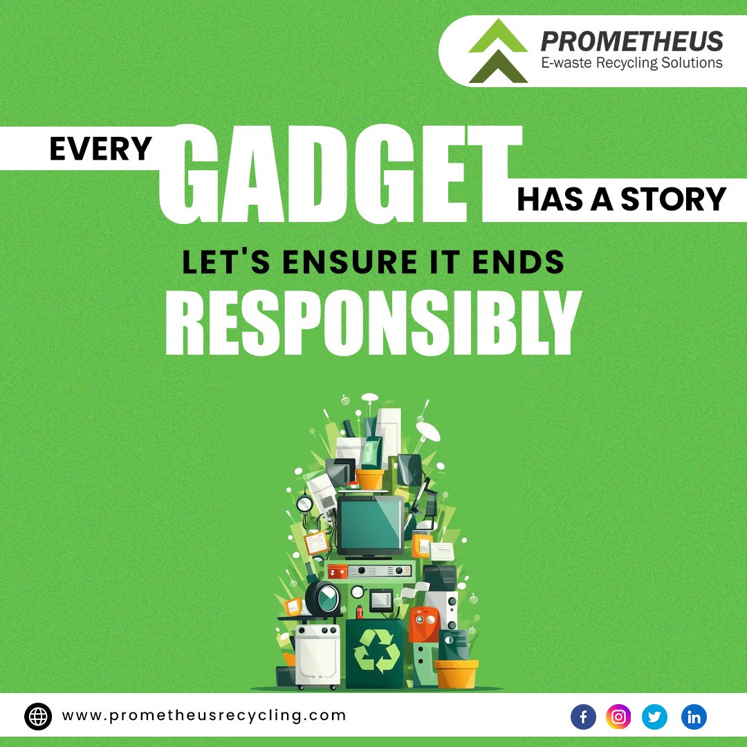 Behind every gadget lies a tale - from its creation to its eventual fate. Let's ensure its story ends responsibly

Whether it's recycling old electronics or opting for sustainable tech choices, every small action counts towards a greener future.
#sustainabilitynarrative